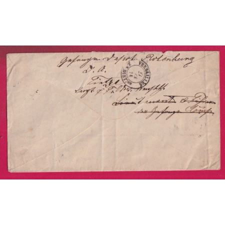 GUERRE 1870 PRISSONIER DE GUERRE CAMPS DE ROTENBURG ad FULDA 1871 POUR PARIS REEXP VERSAILLES LETTRE