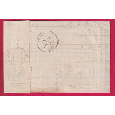 N°38 53 60 GC 2660 NIORT DEUX SEVRES POUR SURGERES CHARENTE INFIERIEURE LETTRE