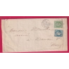 N°37 20 PARIS R ST LAZARE ETOILE 2 DU 11 SEPTEMBRE 1871 POUR DOUAI NORD ETIQUETTE AU DOS LETTRE