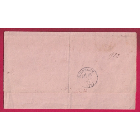 N°43A GC 532 A BORDEAUX LES CHARTRONS AVIS CHARGEMENT ROSE INCOMPLET LETTRE