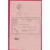 N°43A GC 532 A BORDEAUX LES CHARTRONS AVIS CHARGEMENT ROSE INCOMPLET LETTRE