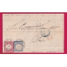 ALSACE LORRAINE WASSELNHEIM WASSELONNE BAS RHIN POUR PARIS 1874 LETTRE