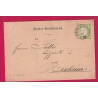 ALSACE LORRAINE ZABERN SAVERNE 1874 BAS RHIN POUR RIXHEIM CARTE REPIQUE LETTRE