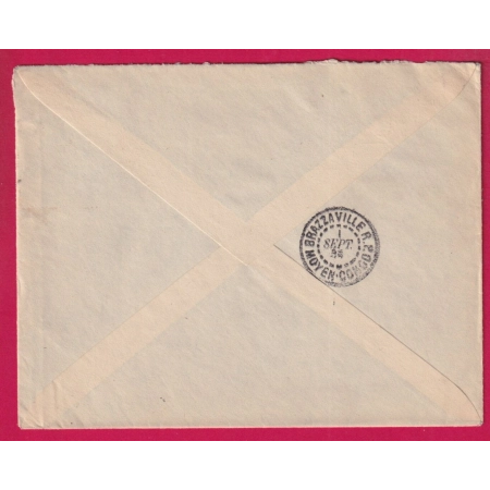 CONGO FRANCAIS OUESSO AEF POUR GOTEBORG SUEDE 1934 LETTRE