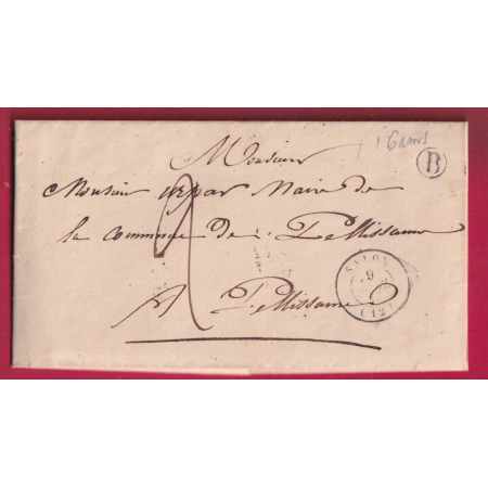 CAD TYPE 15 SALON BOUCHES DU RHONE BOITE RURALE B GRANS POUR PELISANNE LETTRE