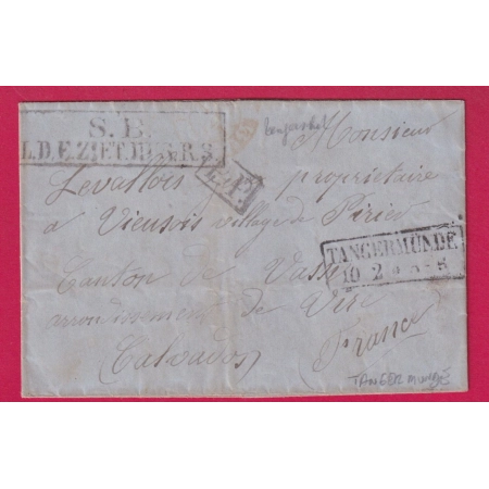 GUERRE 1870 PRISONNIER DE GUERRE CAMP DE TANGERMUNDE 10.02.1871 POUR VIRE CALVADOS LETTRE