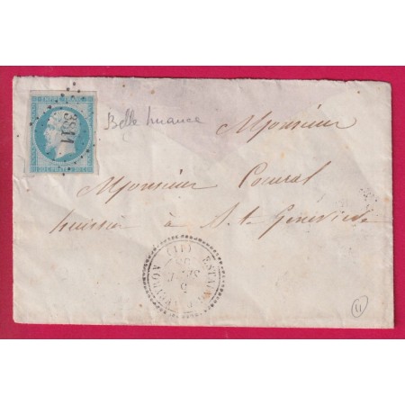 N°14 PC 3811 ETAING D'AVEYRON POUR ST GENEVIEVE LETTRE