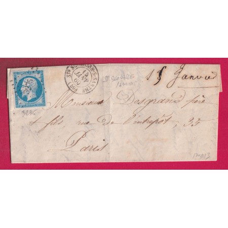 N°14 PC 3275 ST SCOLASSE SUR SARTHE ORNE POUR PARIS INDICE 13 LETTRE