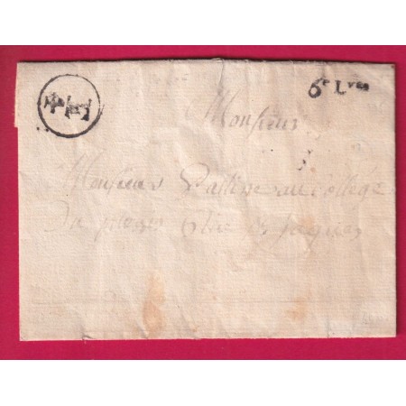 PETITE POSTE DE PARIS REMIS AU FACTEUR 6E LEVEE 1775 POUR PARIS LETTRE