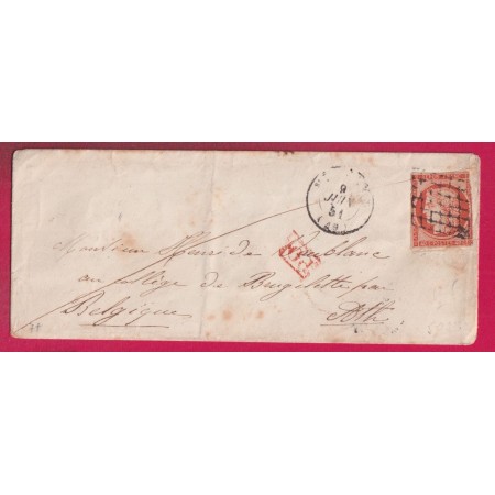 N°5 GRILLE CAD ?? MARNE DPT 49 POUR ATH BELGIQUE LETTRE