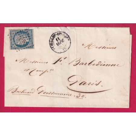 N°4 PC 3105 ST GILLES DU GARD POUR PARIS LETTRE