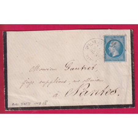 N°22 PARIS ETOILE 10 PETITE RUE-DU-BAC POUR NANTES INDICE 18  LETTRE