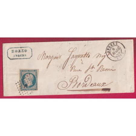N°10 PC 78 ANGERS MAINE ET LOIRE POUR PARIS LETTRE