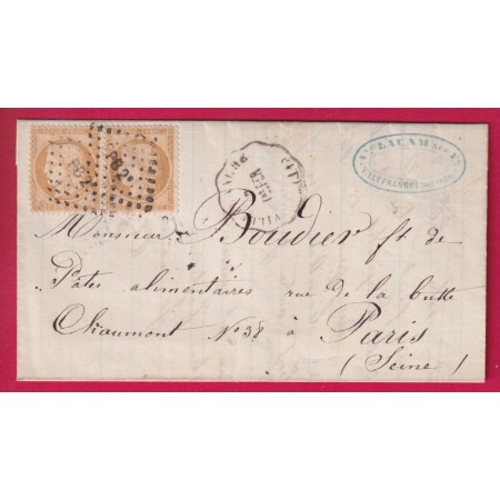 N°36 PAIRE CONVOYEUR STATION VILLEFRANCHE AVEYRON LOSANGE AMBULANT PB2° LETTRE