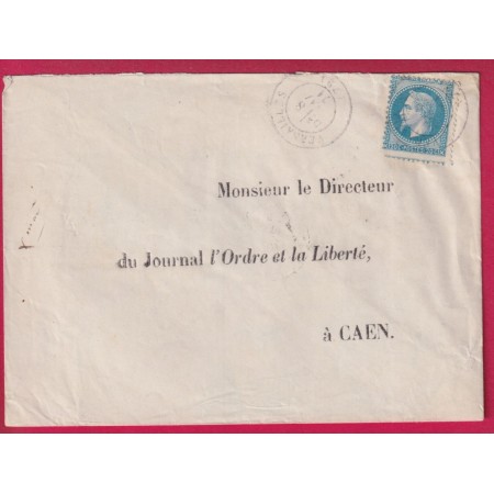 COMMUNE DE PARIS CAD VERSAILLES 8 MAI 1871 POUR CAEN CALVADOS LETTRE