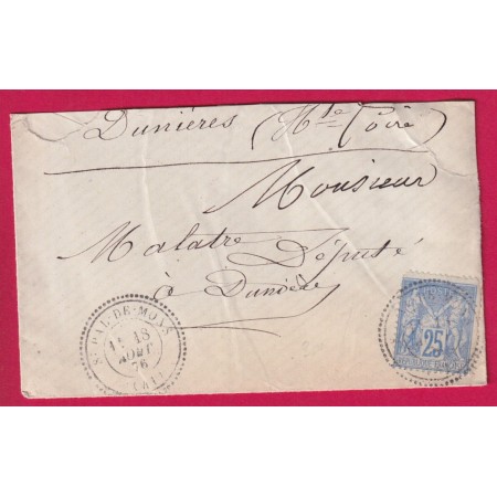 N°78 CAD TYPE 24 ST PAL DE MONS HAUTE LOIRE INDICE 14 LETTRE