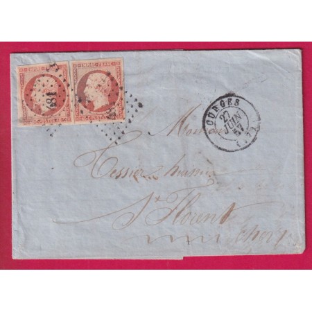 N°16 X2 PC 481 BOURGES CHER POUR ST FLORENT LETTRE