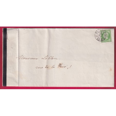 N°12 CAD PARIS POTHION 1520 BUREAU K POUR PARIS LETTRE