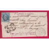 N°29 CAD TYPE 24 PONT FARCY CALVADOS AXE TAMPON 30 CHARGE D'OFFICE TAXE POUR TIMBRE AYANT DEJA SERVI LETTRE