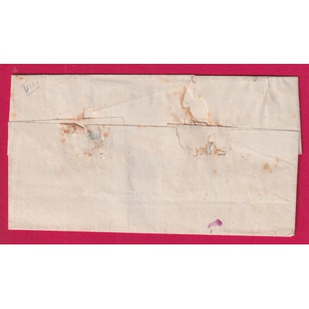 N°29 CAD TYPE 24 PONT FARCY CALVADOS AXE TAMPON 30 CHARGE D'OFFICE TAXE POUR TIMBRE AYANT DEJA SERVI LETTRE