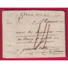 MARQUE L'ISLE JOURDAN GERS 1787 LENAIN N°3 INDICE 12 POUR PIERRELATTE DROME LETTRE