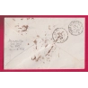 PARIS CACHET TAXE 15C DU BUREU CENTRAL ANNULE PAR LOSANGE J BATON + CACHET PARIS TAXE J (30C) J 1859 LETTRE