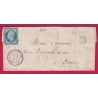 N°14 PC 2576 PRESSIGNY LE GRAND INDRE ET LOIRE BOITE RURALE B LA GUERCHE POUR PARIS LETTRE