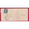 N°4 PC 3380 TOUL MEURTHE ET MOSELLE POUR PARIS AU DOS CACHET DE MAIRIE LETTRE