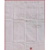 N°14 BLEU SUR LILAS PC 2956 SURGERES CHARENTE INFERIEURE POUR BAZAS GIRONDE LETTRE