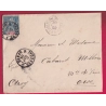DAKAR SENEGAL 1902 + AMBULANT MARITIME LOANGO A MARSEILLE POUR ARSY OISE LETTRE