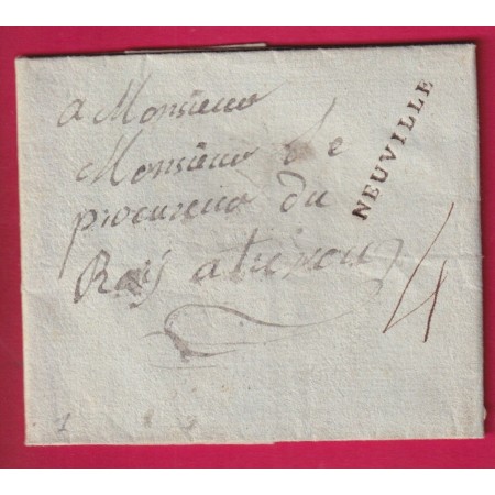 MARQUE NEUVILLE AIN LN°1 INDICE 18 LETTRE ANONYME DE DENONCIATION AU PROCUREUR DU ROI A TREVOUX AIN
