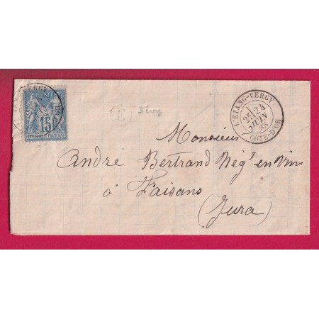 N°90 L'ETANG VERGY COTE D'OR BOITE RURALE E BEVY POUR FAISANS JURA LETTRE