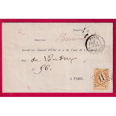 N°59 PARIS ETOILE 11 R ST HONORE POUR PARIS LETTRE
