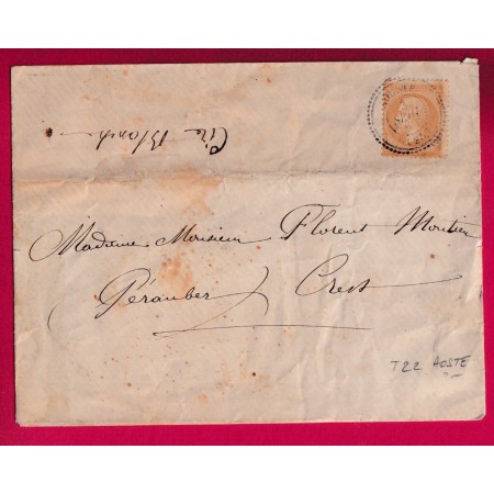 N°21 CAD TYPE22 AOUSTE DROME POUR CREST LETTRE