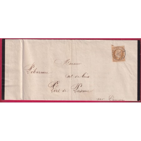 N°21 CAD TYPE 21 CASTELJALOUX LOT ET GARONNE POUR PONT DDE PASCAU DAMAZAN LETTRE