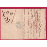 CAD TYPE 13 LE HAVRE SEINE INFERIEURE 1834 + PP TAXE ESPAGNE 6R SPAIN POUR CADIZ LETTRE