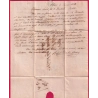 CAD TYPE 13 LE HAVRE SEINE INFERIEURE 1834 + PP TAXE ESPAGNE 6R SPAIN POUR CADIZ LETTRE
