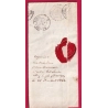 N°14 PC 2041 MONNAIE INDRE ET LOIRE CAD TYPE 22 POUR PARIS LETTRE
