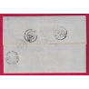 N°22 GC 1150 LE COTEAU LOIRE INDICE 22 POUR MOIRANS ISERE 1863 LETTRE