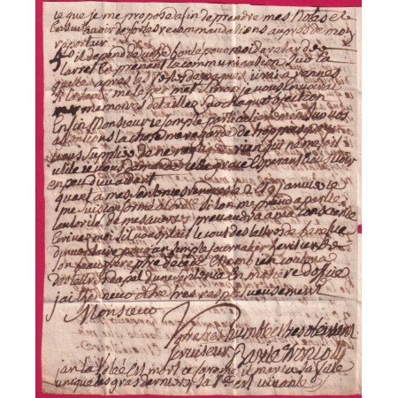 RARE MENTION JETE A LA BOITE SANS ARGENT + MARQUE PORT PAYE MANUSCRIT MORLAIX FINISTERE LN°19 INDICE18 POUR RENNES