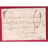 MARQUE MANUSCRIT ILLE PYRENEES ORIENTALES LENAIN N°1B INDICE 18 POUR PERPIGNAN LETTRE