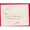 FRANCHISE CONSERVATOIRE IMPERIAL DE MUSIQUE ET DE DECLARATION POUR PARIS LETTRE