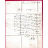 CAD TYPE 12 PONT AUDEMER EURE 1838 BOITE RURALE H BOURNEVILLE DECIME RURAL POUR RUEIL SEINE ET OISE LETTRE