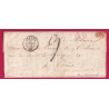 CAD TYPE 15 ORANGE VAUCLUSE OR EN ROUGE CADEROUSSE + DECIME RURAL POUR PARIS LETTRE