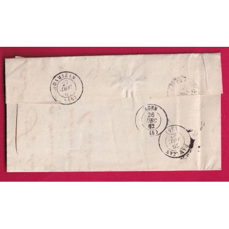 N°16 GC 1604 FUMEL LOT ET GARONNE OR LE FOULON POUR PONT DE PASCAU DAMAZAN LETTRE