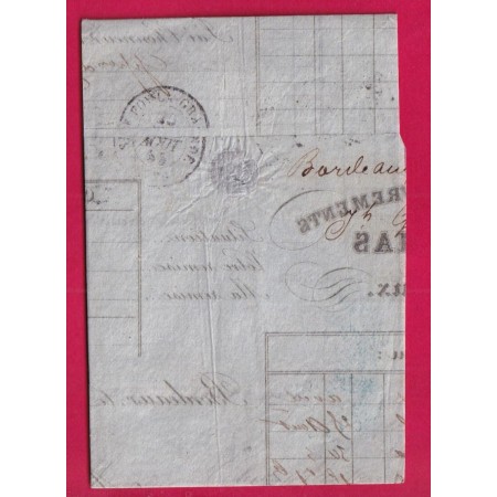 N°16 SUR PAILLE PC 441 BORDEAUX GIRONDE POUR ST FOY LA GRANDE LETTRE