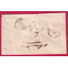 N°17B PARIS ETOILE PLEINE 3E 60 POUR TOURS INDRE ET LOIRE 1861 LETTRE