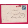 N°60 CONVOYEUR STATION CARIGNAN ARDENNES AU DOS BUREAU DE PASSE 2351 MEZIERES POUR VRIGNES AU BOIS LETTRE