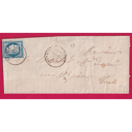 N°60 CAD TYPE 17 ARGENCES CALVADOS POUR CAEN LETTRE