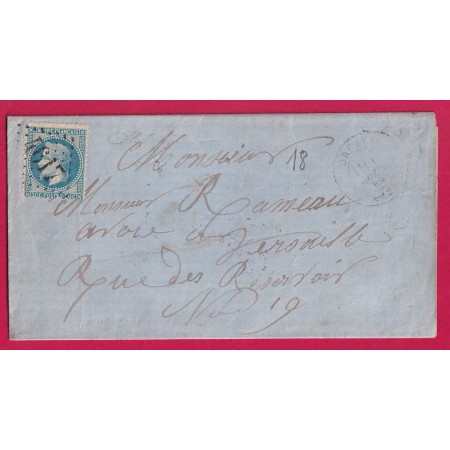N°29 GC 4617 ORGEVAL SEINE ET OISE POUR VERSAILLES INDICE 8 LETTRE